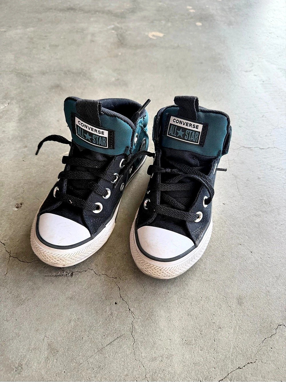 Converse Chuck Taylor All Star Malden Street Mid Sneakers Black & Blue US 10